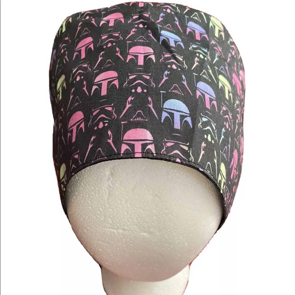 Mandalorian Star Wars Surgical Tech OR RN CNA RT DR VET Scrub Cap